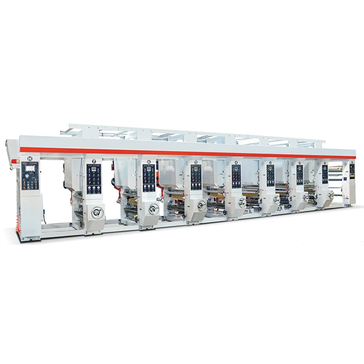 Máquina de impressão de tinta de rotogravura de 7 cores