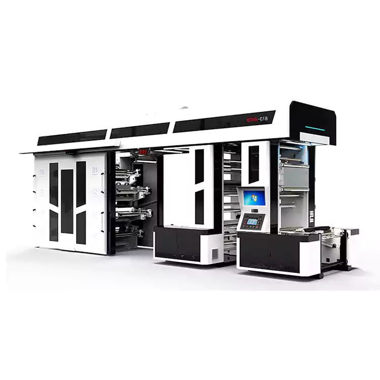 8 impressoras flexográficas das cores personalizadas para a impressão do saco de compras