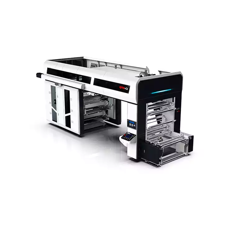 Máquina de impressão flexográfica plástica flexográfica de 6 cores do cilindro central