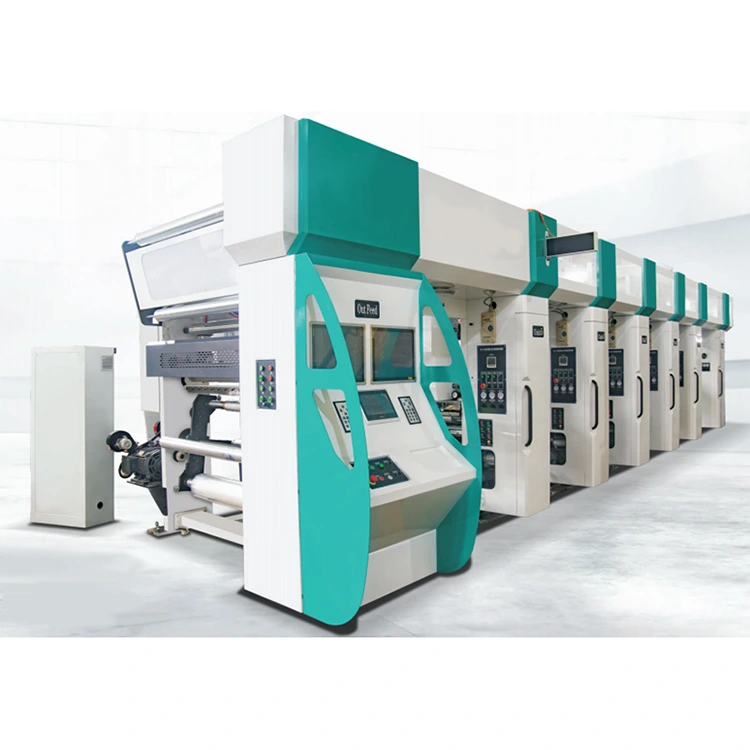 Motor automático automatizado do vetor da máquina de impressão três da rotogravura